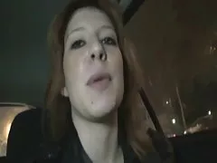 To dicks for busty brunette